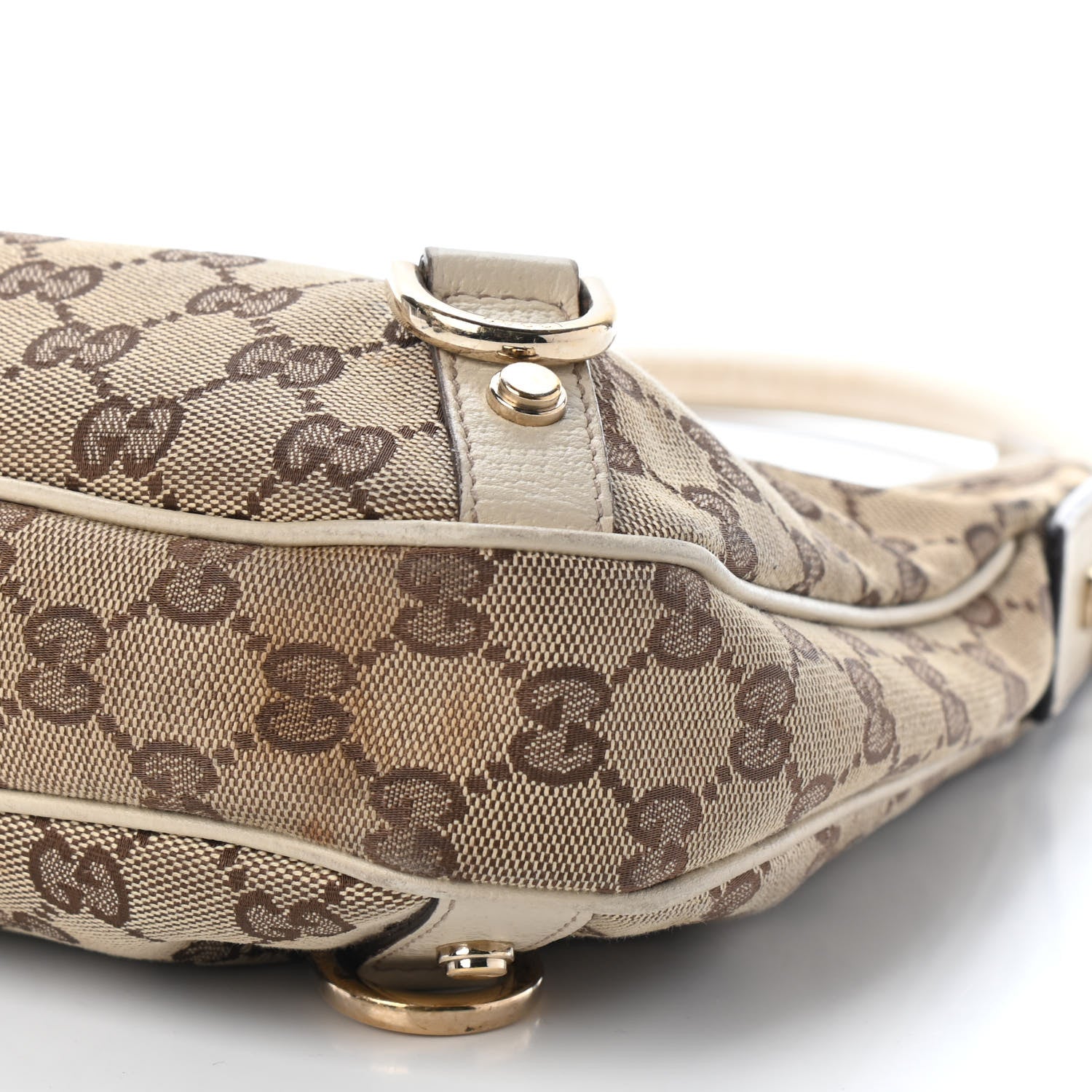 Gucci Monogram Medium Abbey D Ring Hobo Off White 9 of 12