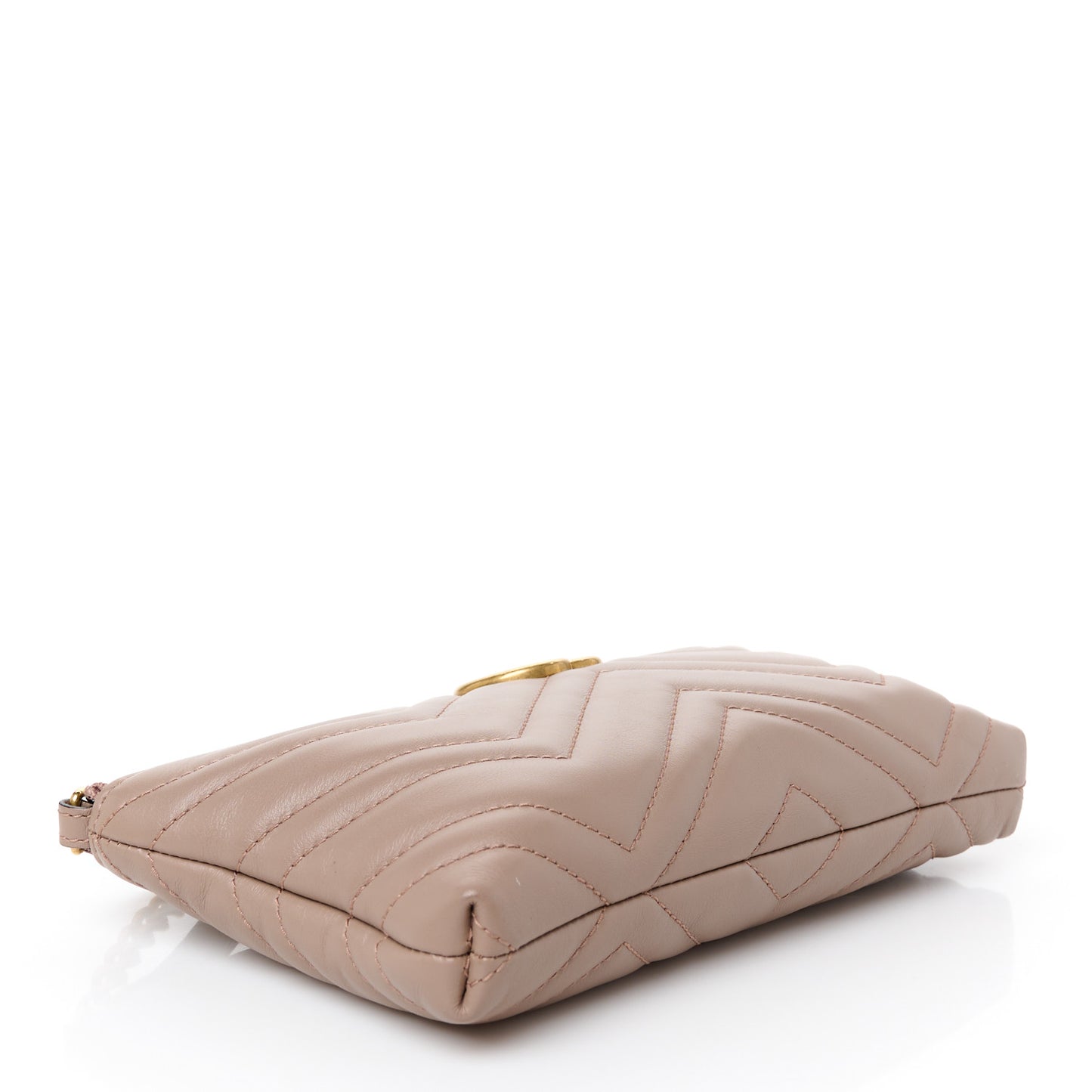 Calfskin Matelasse Mini GG Marmont Chain Bag Porcelain Rose