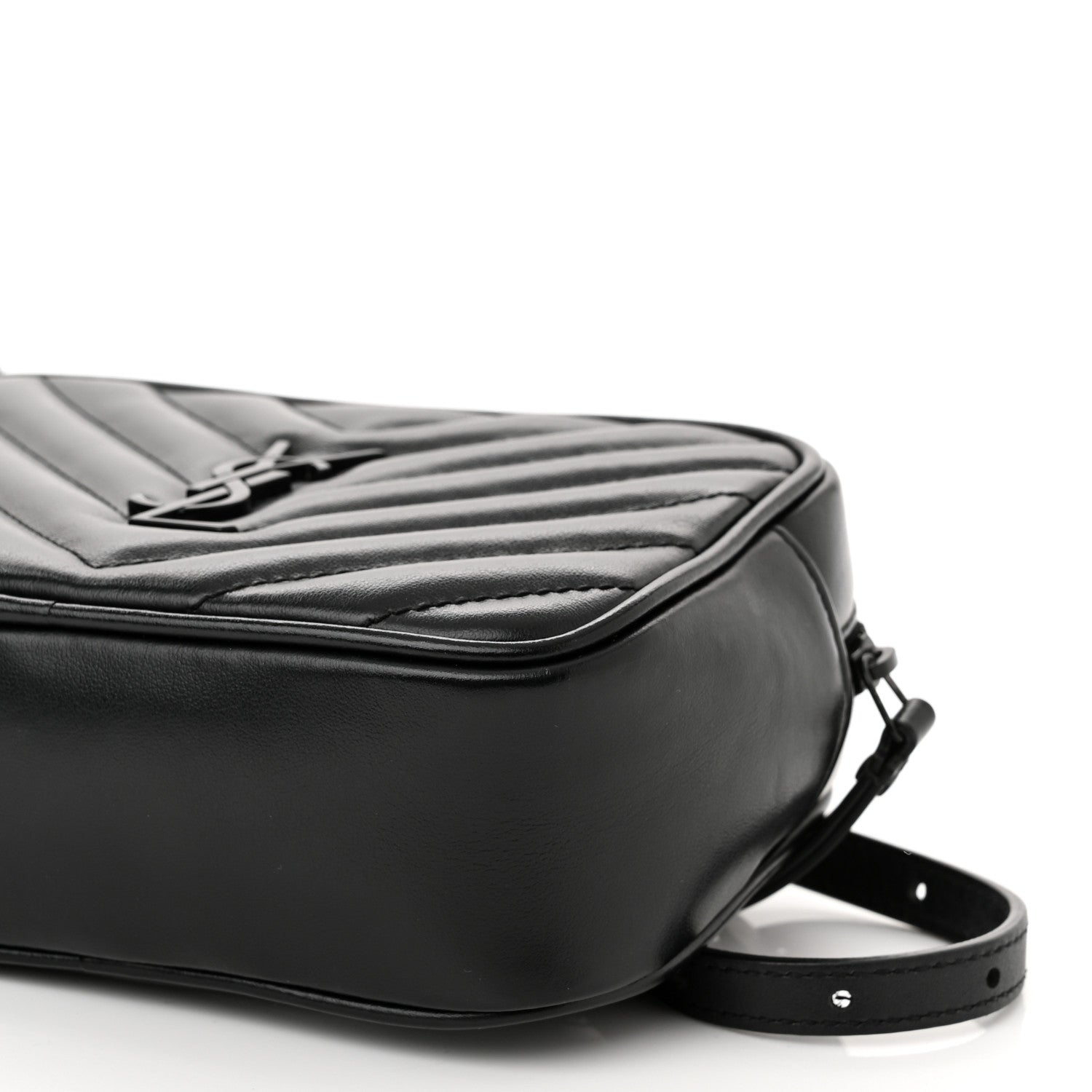 Saint Laurent Calfskin Matelasse Monogram Lou Belt Bag Black 10 of 11