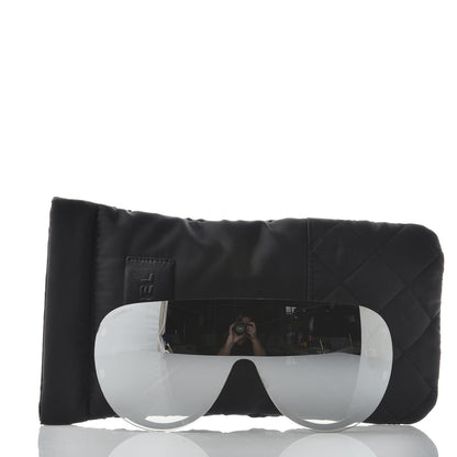 Chanel Clip On Sunglasses 71230 Mirror Grey Black 10 of 10