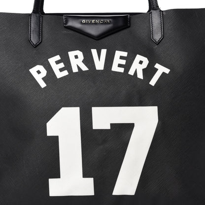 Givenchy Textured Coated Canvas Print Large Antigona Tote Black 15 of 15
