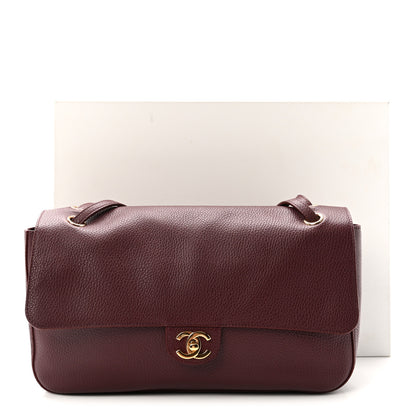 Chanel Grained Calfskin Small Souplissimo Maxi Flap Burgundy 11 of 11