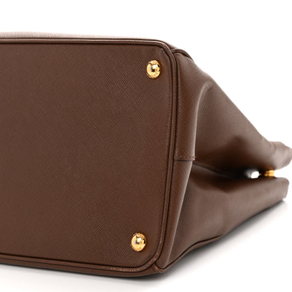 Prada Saffiano Lux Large Galleria Double Zip Tote Cacao 9 of 12