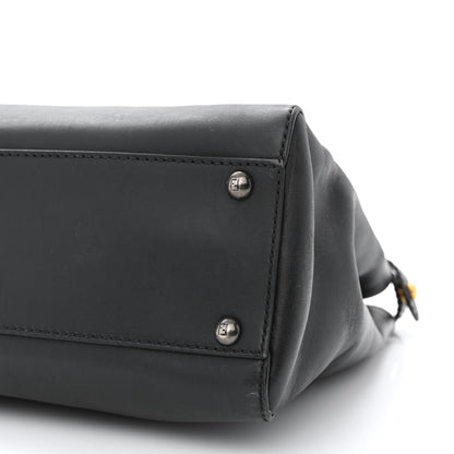 Fendi Vitello Suede Medium Peekaboo Iconic Satchel Black 11 of 11