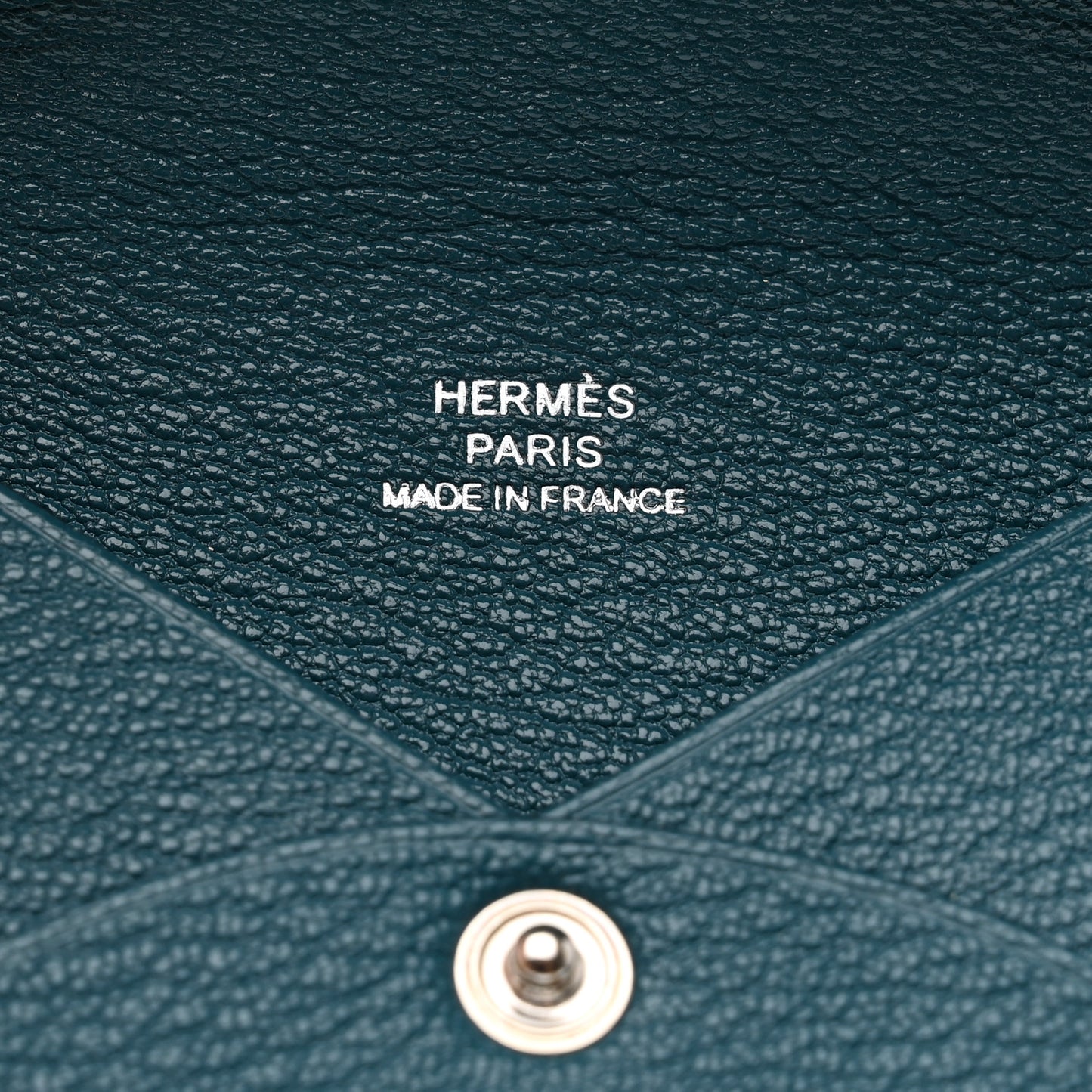 Chevre Mysore Calvi Card Case Vert Bosphore