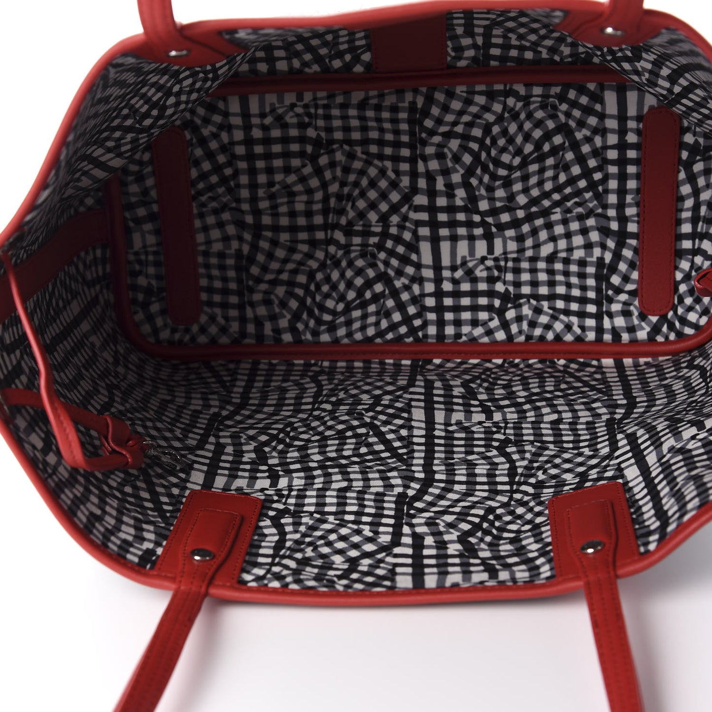 Visetos Medium Liz Reversible Shopper Tote Black Red