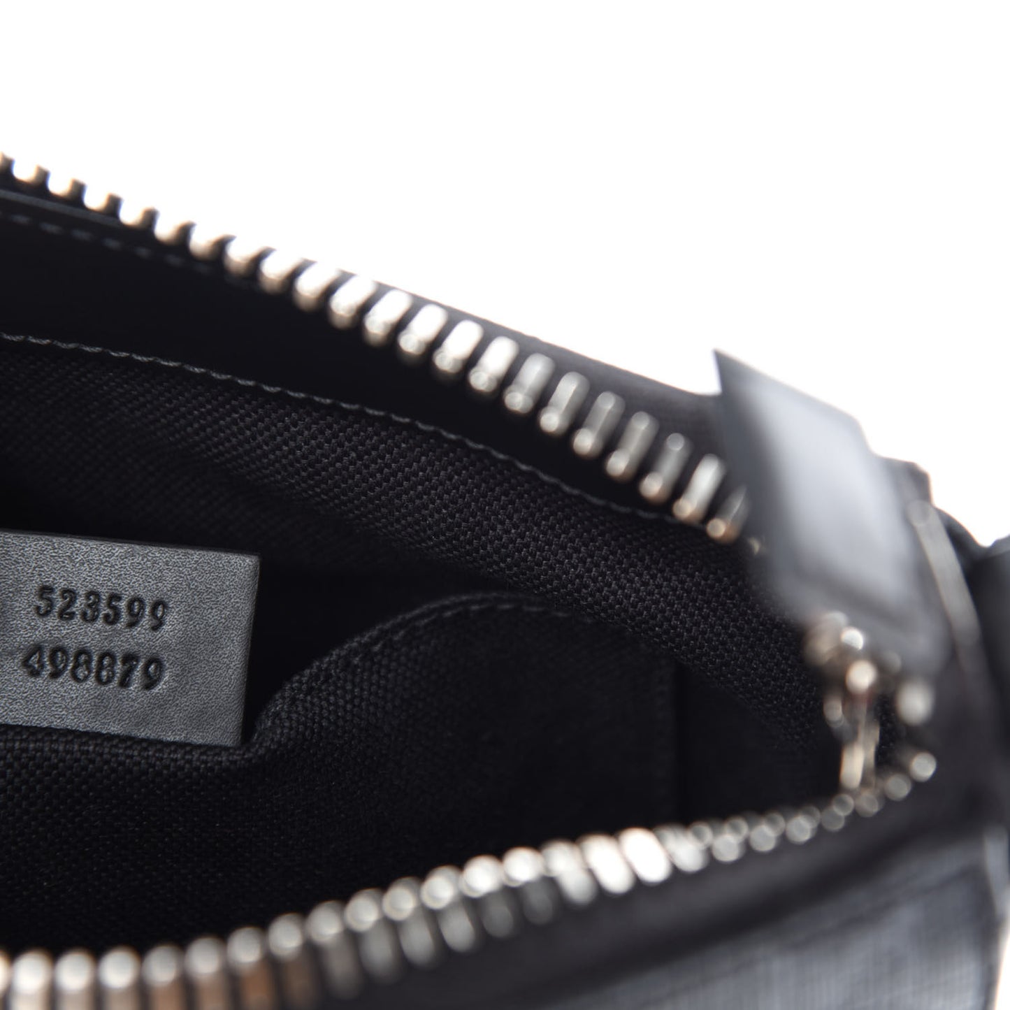 GG Supreme Monogram Web Small Flat Messenger Bag Black Grey