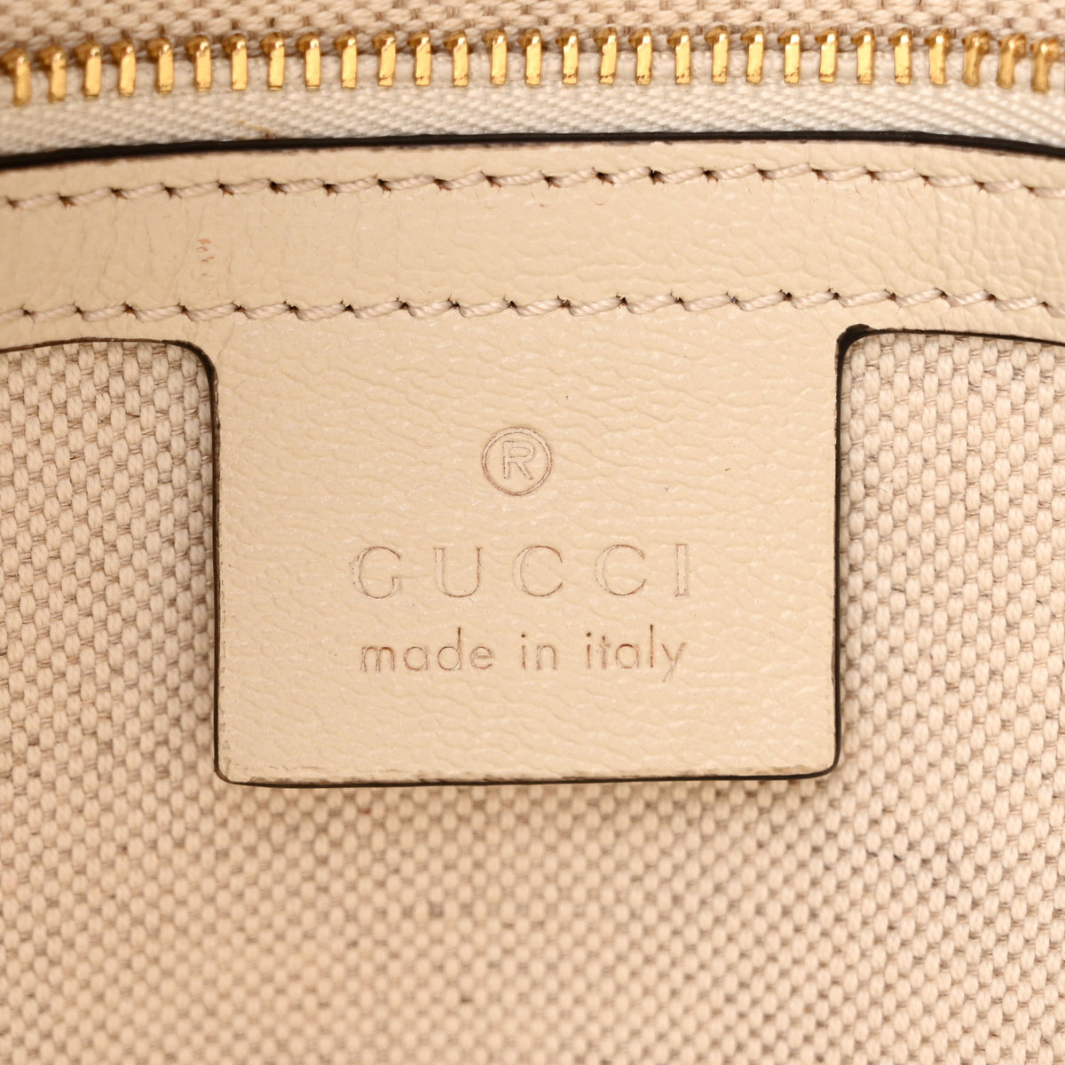 Monogram Calfskin Medium Horsebit 1955 Tote Bag Beige Mystic White