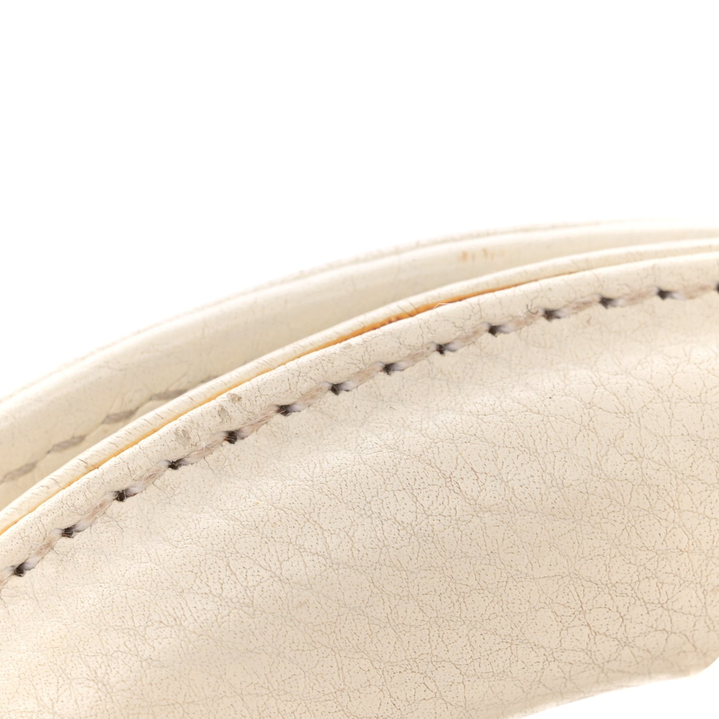 Calfskin Cannage Stitched Small East West Lady Dior White