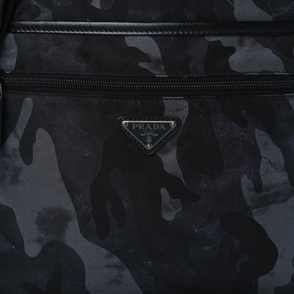 Prada Tessuto Nylon Camouflage Flat Messenger Fumo 8 of 10