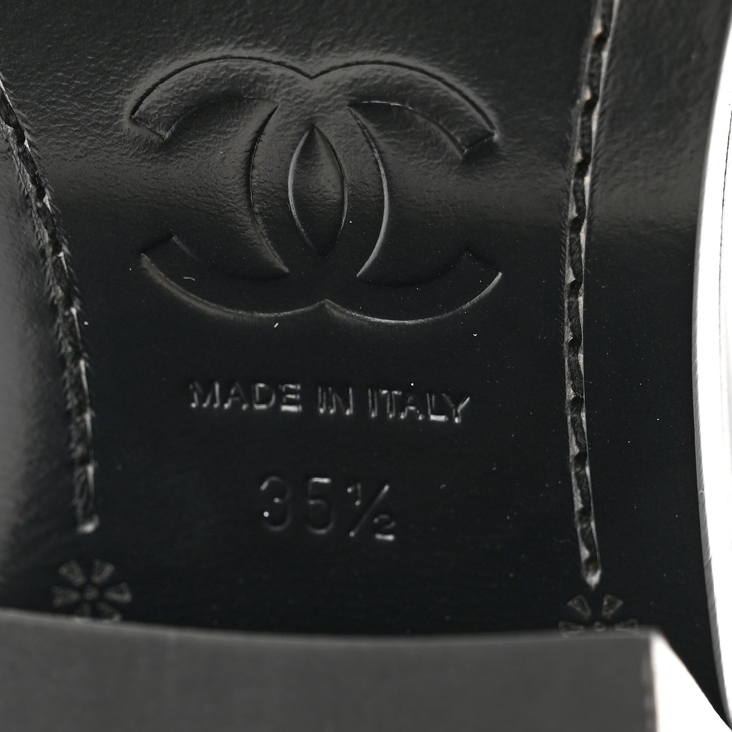 Calfskin Cap Toe High Boots 35.5 Black