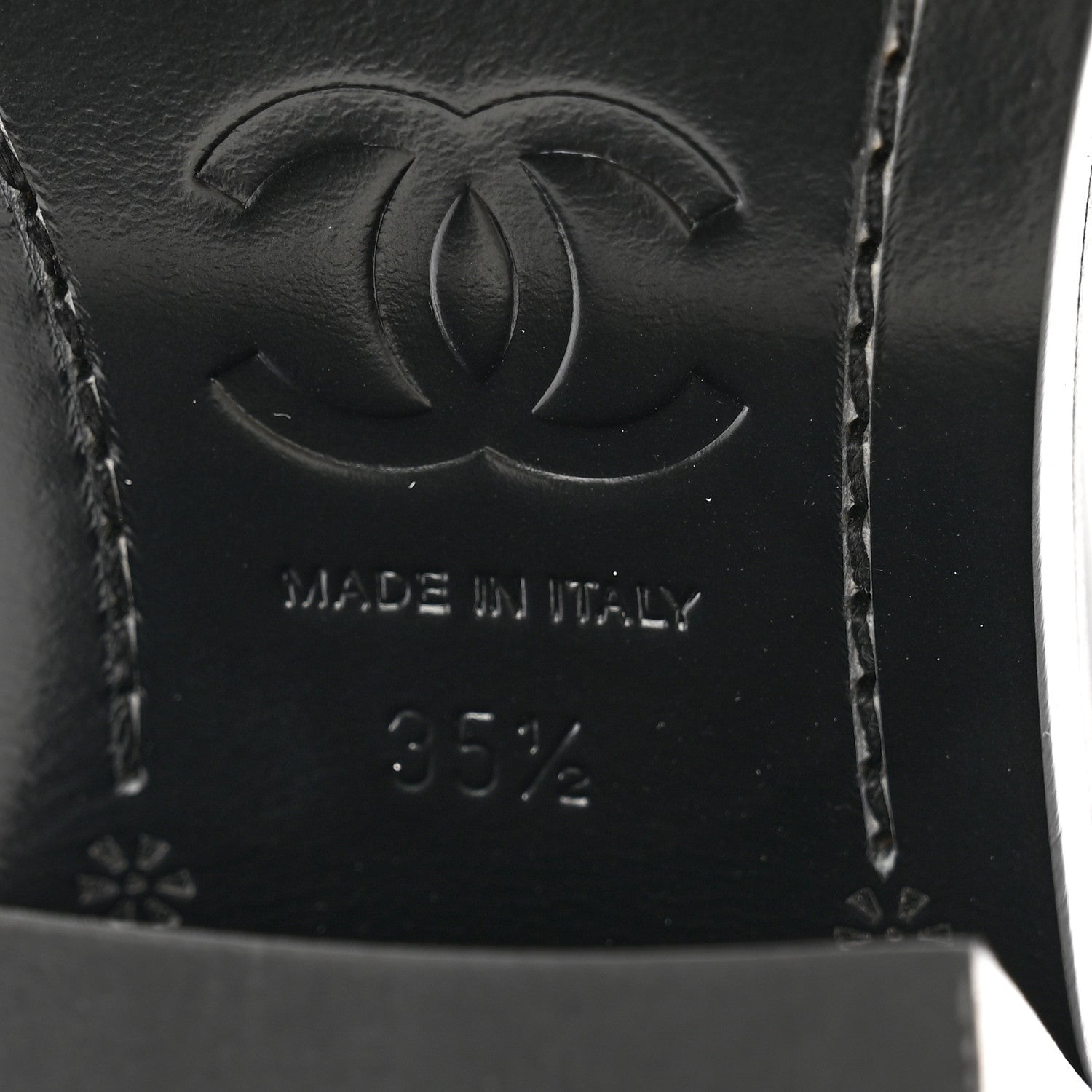 Chanel Calfskin Cap Toe High Boots 35.5 Black 7 of 10