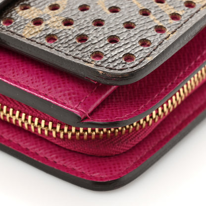 Louis Vuitton Monogram Perforated Compact Zipped Wallet Fuchsia 14 of 17