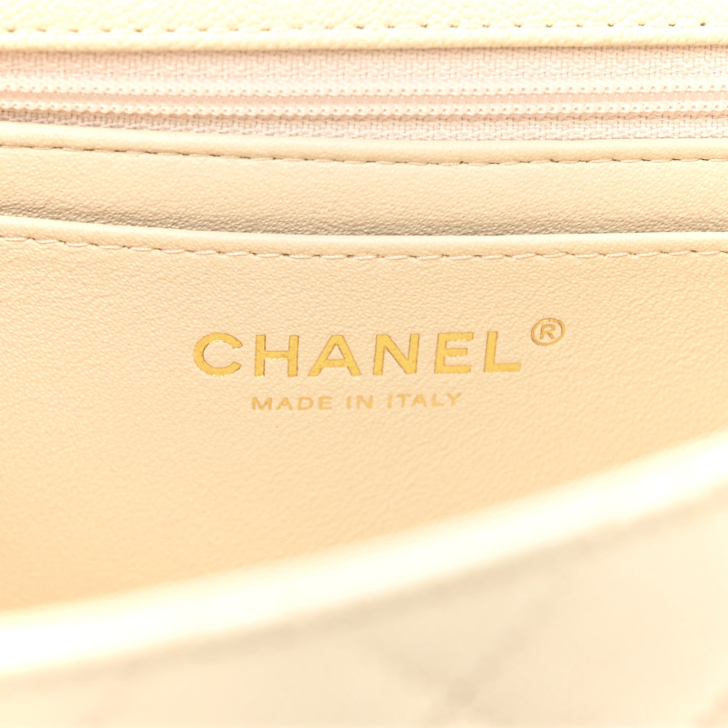 Chanel Caviar Quilted Mini Top Handle Rectangular Flap Beige 6 of 10