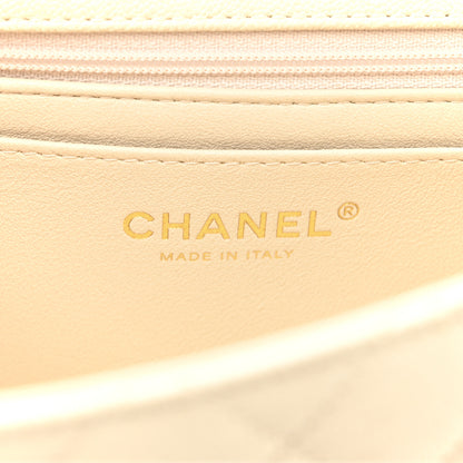 Chanel Caviar Quilted Mini Top Handle Rectangular Flap Beige 6 of 10