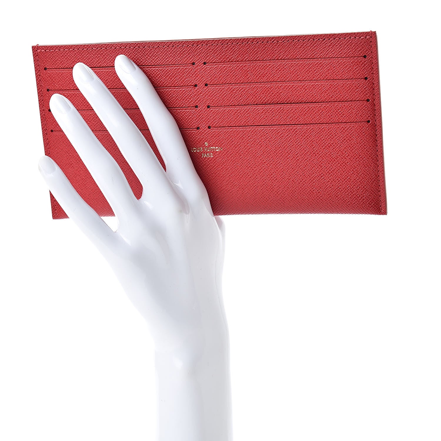 Louis Vuitton Calfskin Felicie Card Holder Insert Cherry 2 of 6