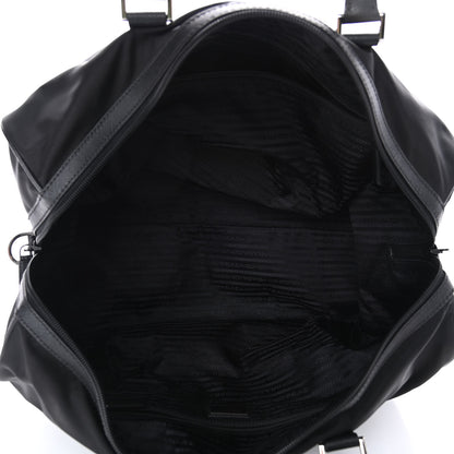 Prada Tessuto Nylon Saffiano Viaggio Duffle Black 4 of 4