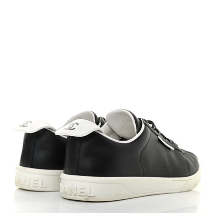 Chanel Calfskin CC Womens Sneakers 40 Black 4 of 17