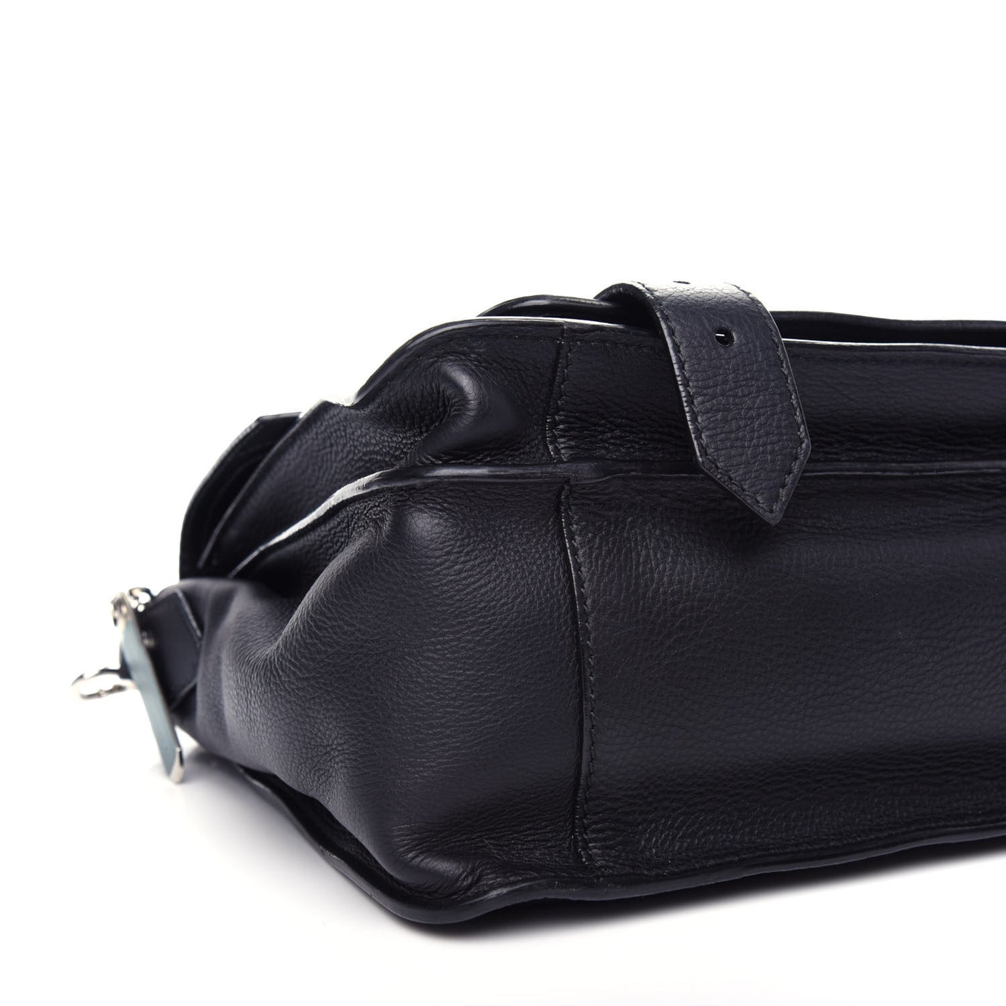 Soft Grainy Calfskin Medium PS1 Satchel Black