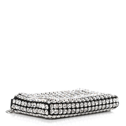 Alexander Wang Mesh Crystal Rhinestone Nano Heiress Shoulder Bag Black Silver 3 of 4