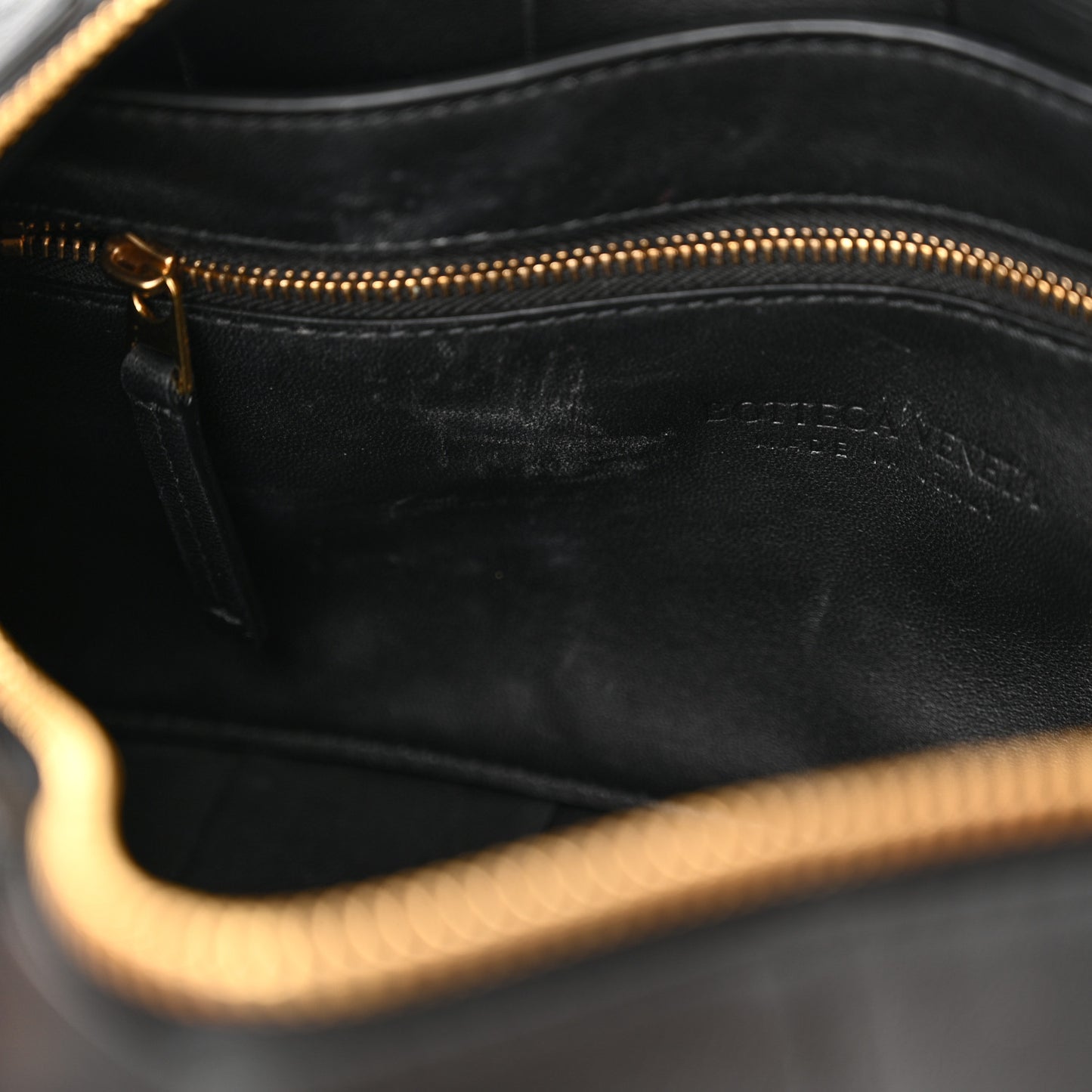 Lambskin Maxi Intrecciato Brick Cassette Bag Black