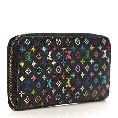 Louis Vuitton Monogram Multicolor Zippy Wallet Black Grenade 3 of 15