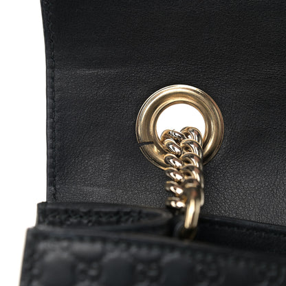 Gucci Microguccissima Medium Emily Chain Shoulder Bag Black 12 of 14