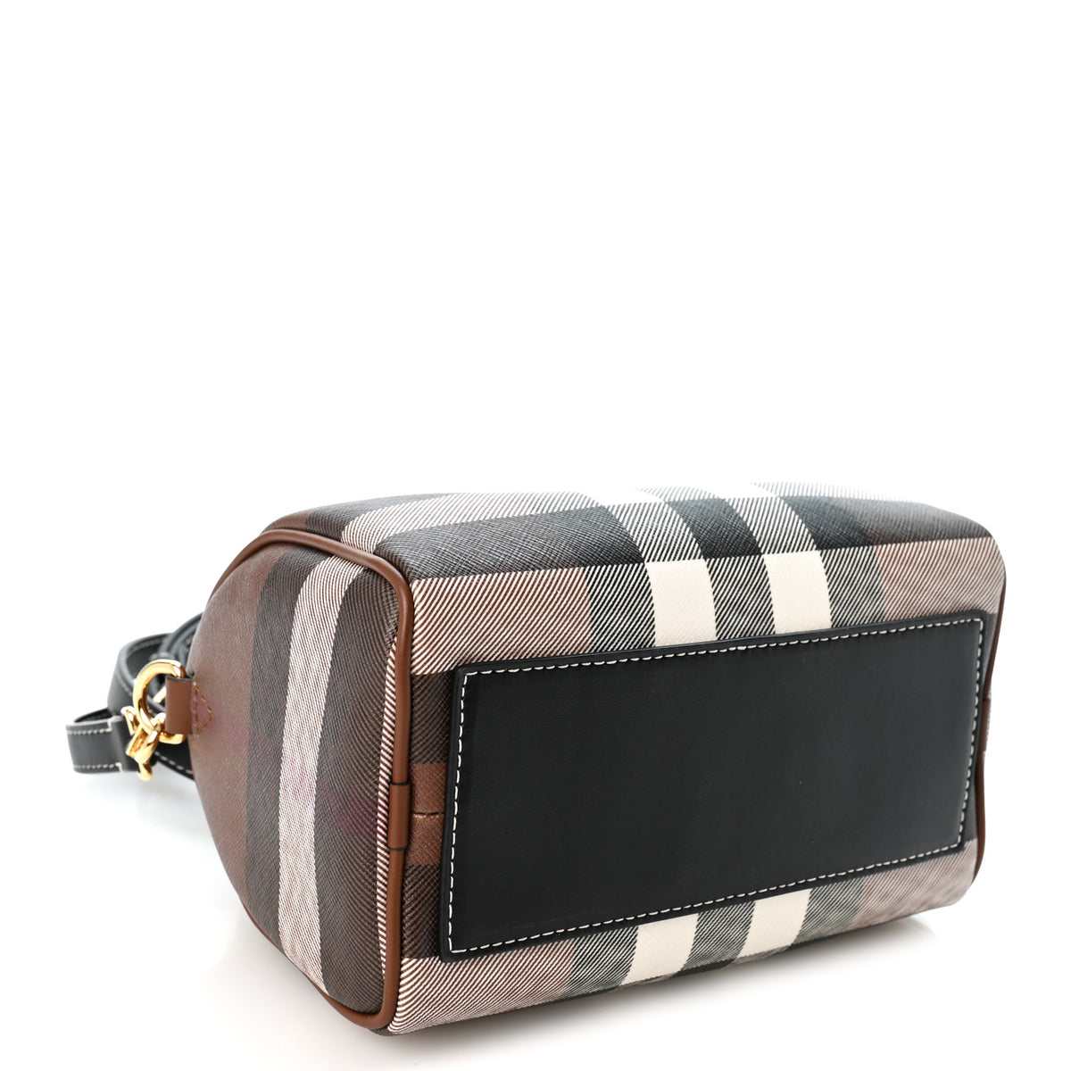 E-canvas Check Mini Bowling Bag Dark Birch Brown