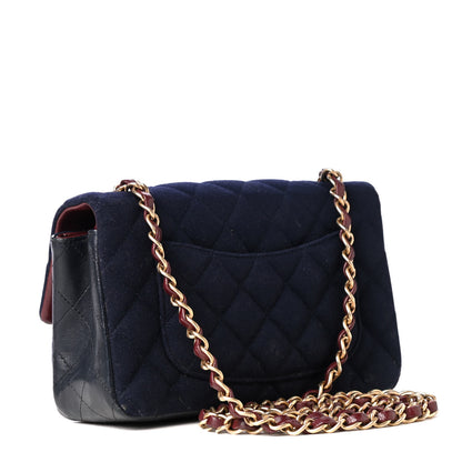 Chanel Felt Quilted Paris-Hamburg Charms Mini Rectangular Flap Dark Navy 2 of 4