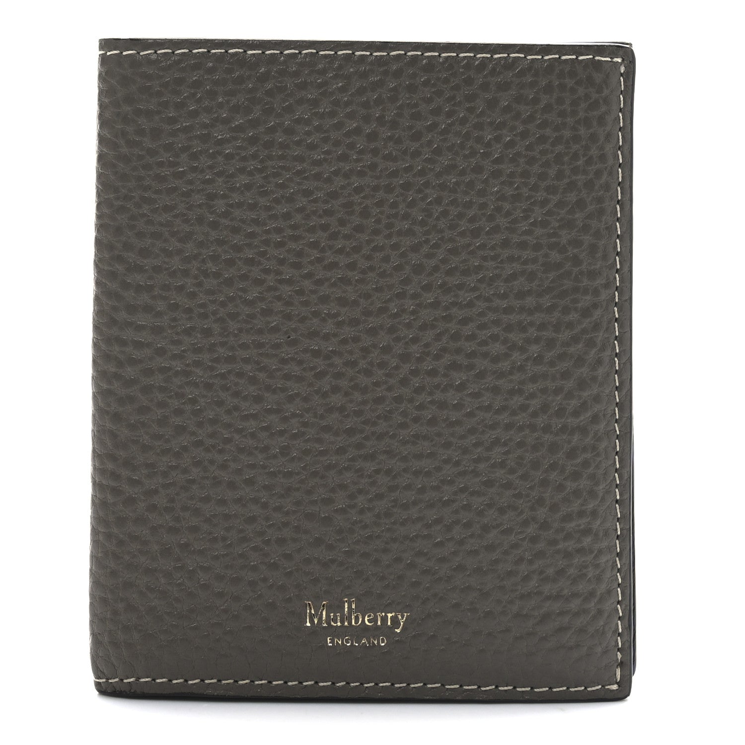 Mulberry Classic Grain Tri-fold Wallet Grey 1 of 6