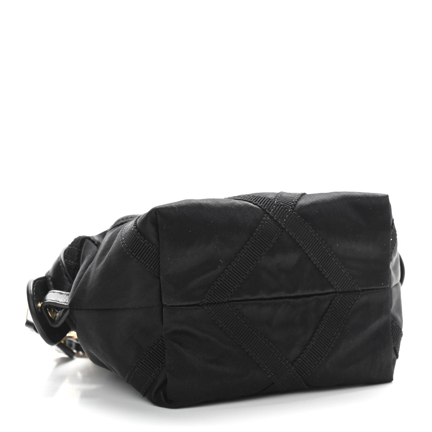 Chanel Nylon Grosgrain Quilted Lifestyle Clutch with Chain Black 4 of 11
