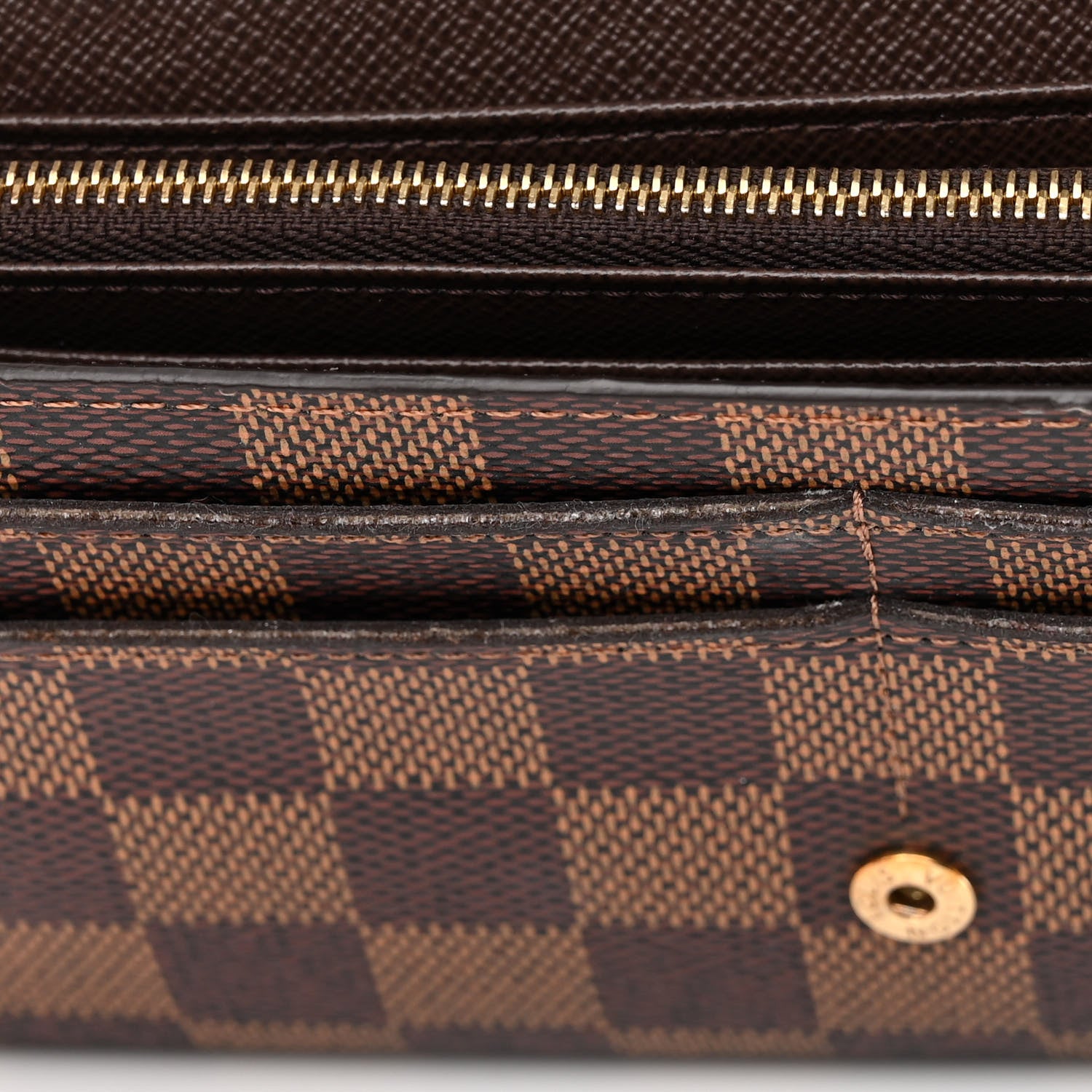 Louis Vuitton Damier Ebene Sarah Wallet NM 8 of 11