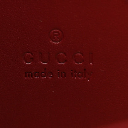 Gucci Calfskin Matelasse Mini GG Marmont Shoulder Bag Rosso Ancora 6 of 13