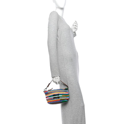 Miu Miu Fabric Crochet Pouch Multicolor 2 of 11