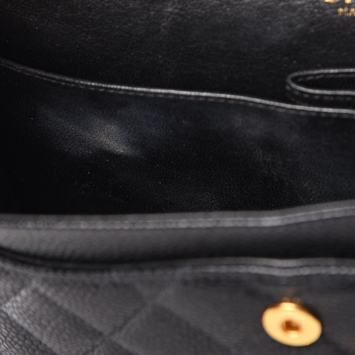 Chanel Caviar Quilted Medium Double Flap Black 24 of 28