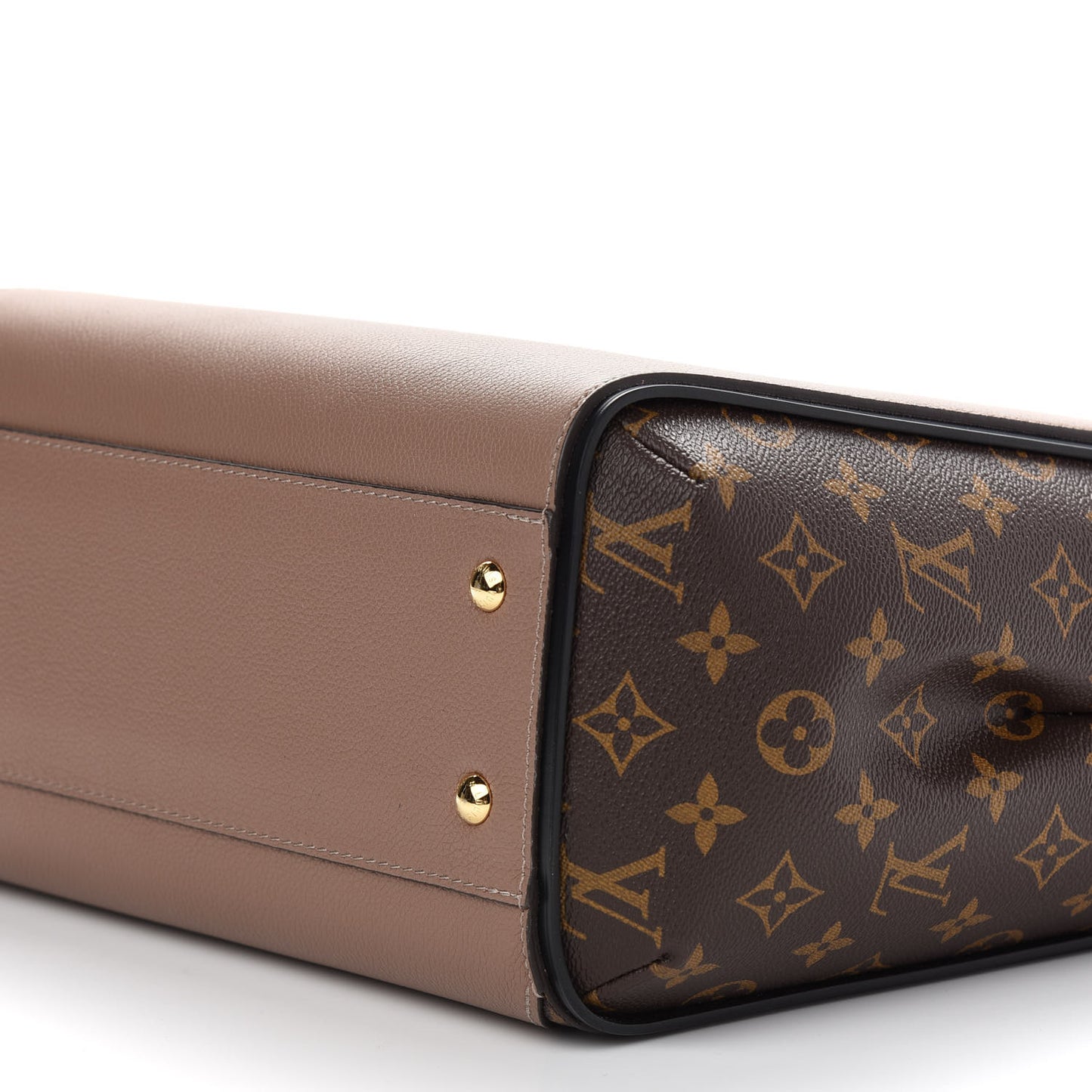 Calfskin Monogram Kimono Tote Taupe Glace