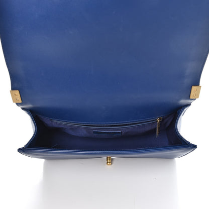 Chanel Calfskin Quilted New Medium Boy Flap Blue 5 of 8