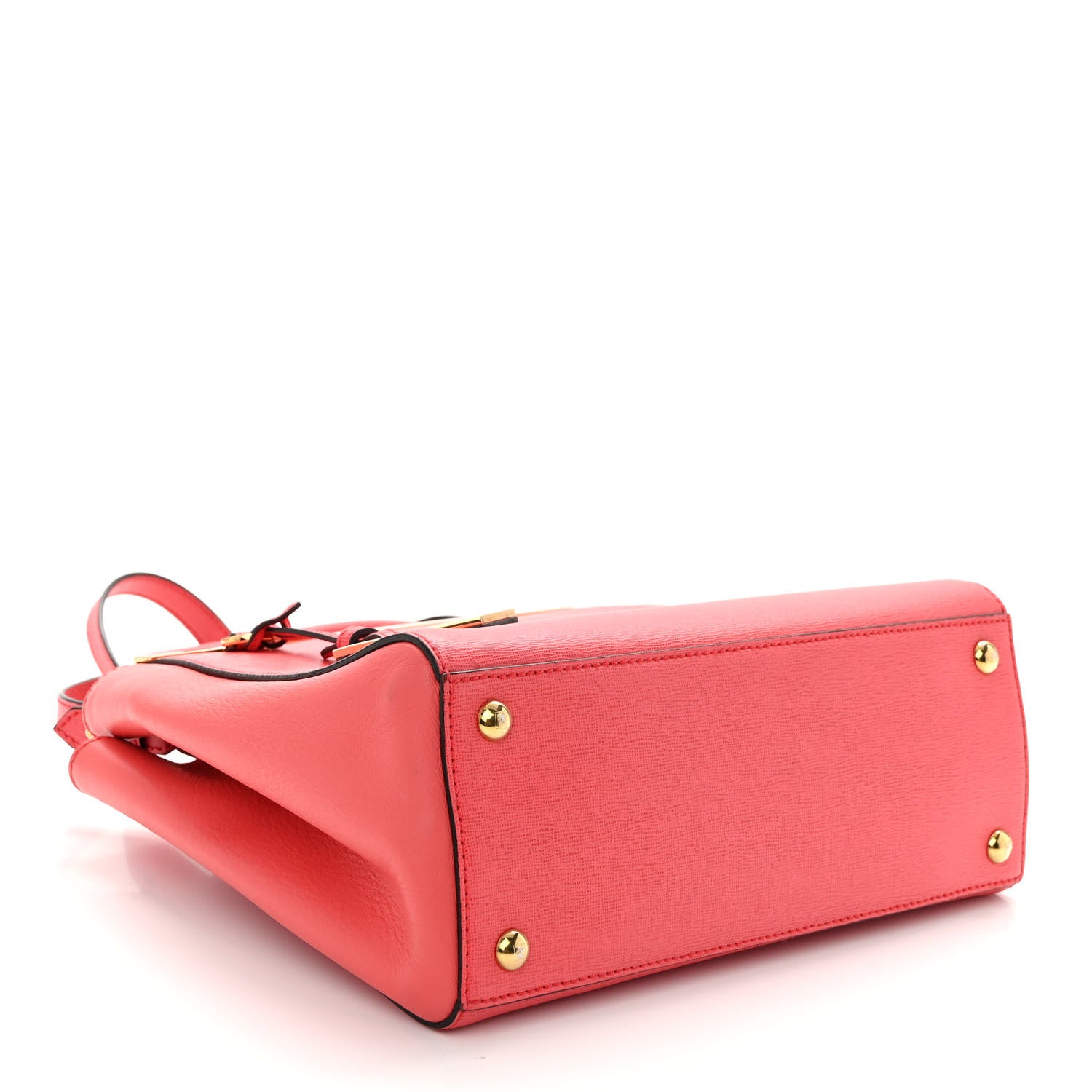 Fendi Vitello Elite Flamingo Petite 2Jours Tote Rosa Exstasy 4 of 12