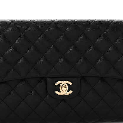 Chanel Caviar Quilted Flap Clutch Black 8 of 11