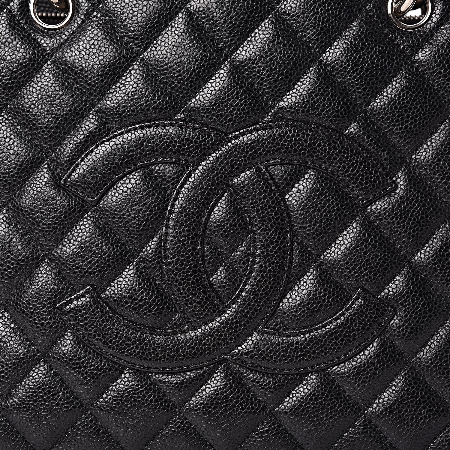 Chanel Caviar Quilted Grand Shopping Tote GST Black 10 of 15