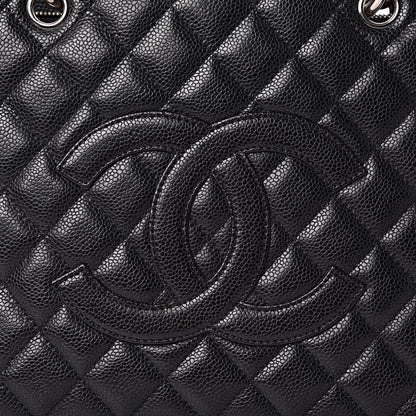 Chanel Caviar Quilted Grand Shopping Tote GST Black 10 of 15