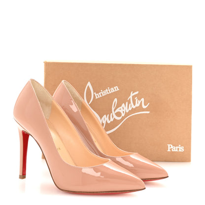 Christian Louboutin Patent Pigalle 100 Pumps 35 Nude 8 of 8
