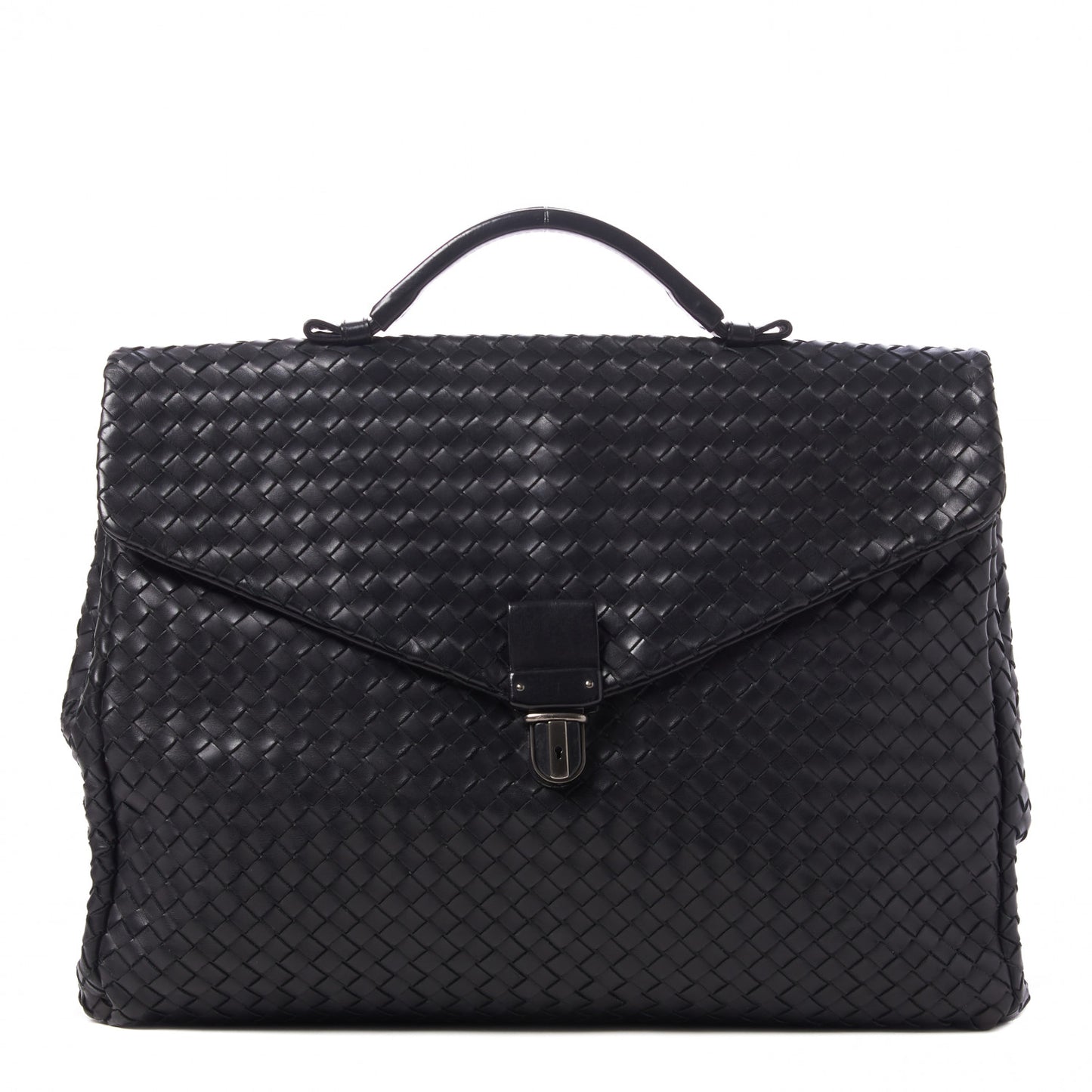 Nappa Intrecciato VN Briefcase Black