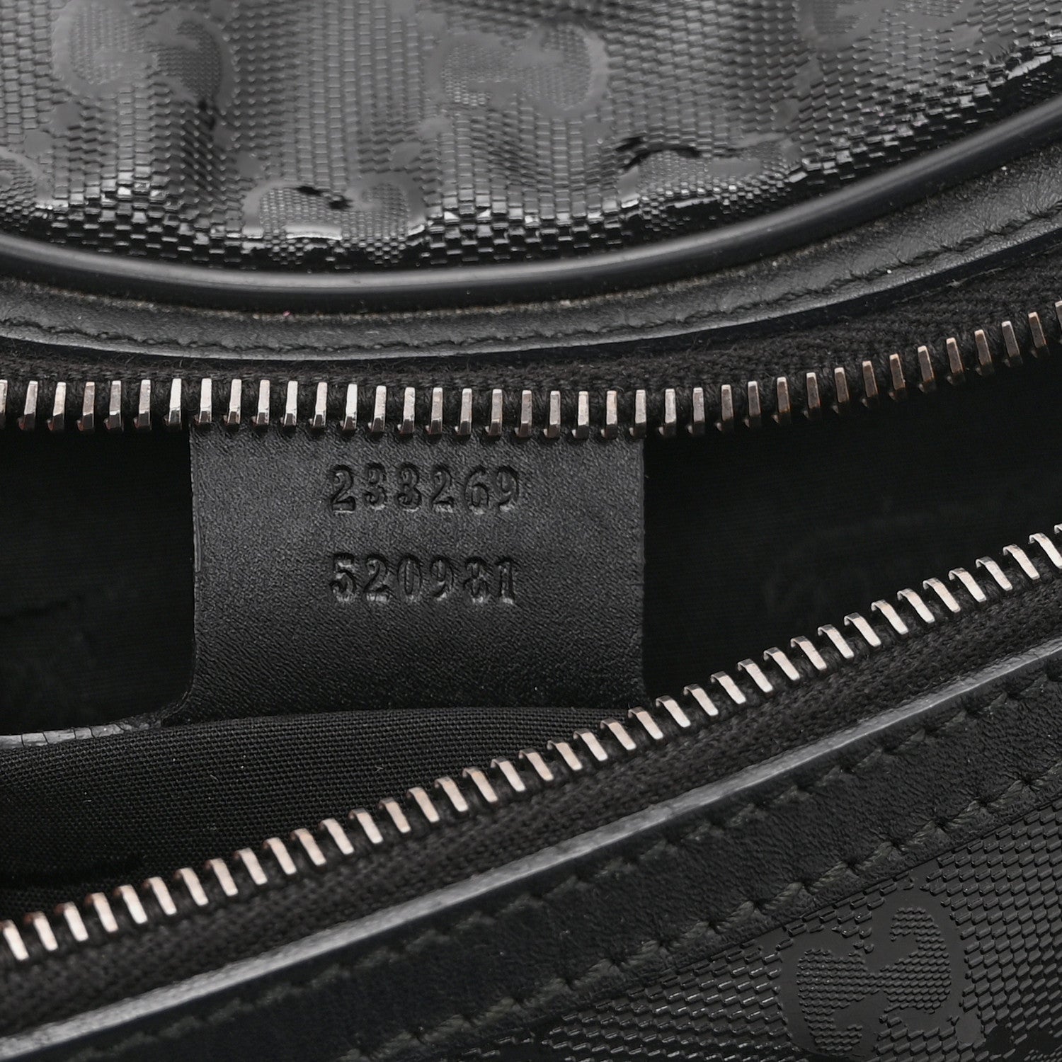 Gucci Imprime Monogram Belt Bag Black 7 of 11