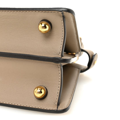 Fendi Shiny Nappa Petite Peekaboo I SEE U Satchel Tortora 10 of 11