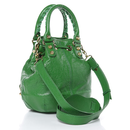 Balenciaga Agneau Giant 12 Gold Hardware Mini Pompon Vert Trefle 3 of 11