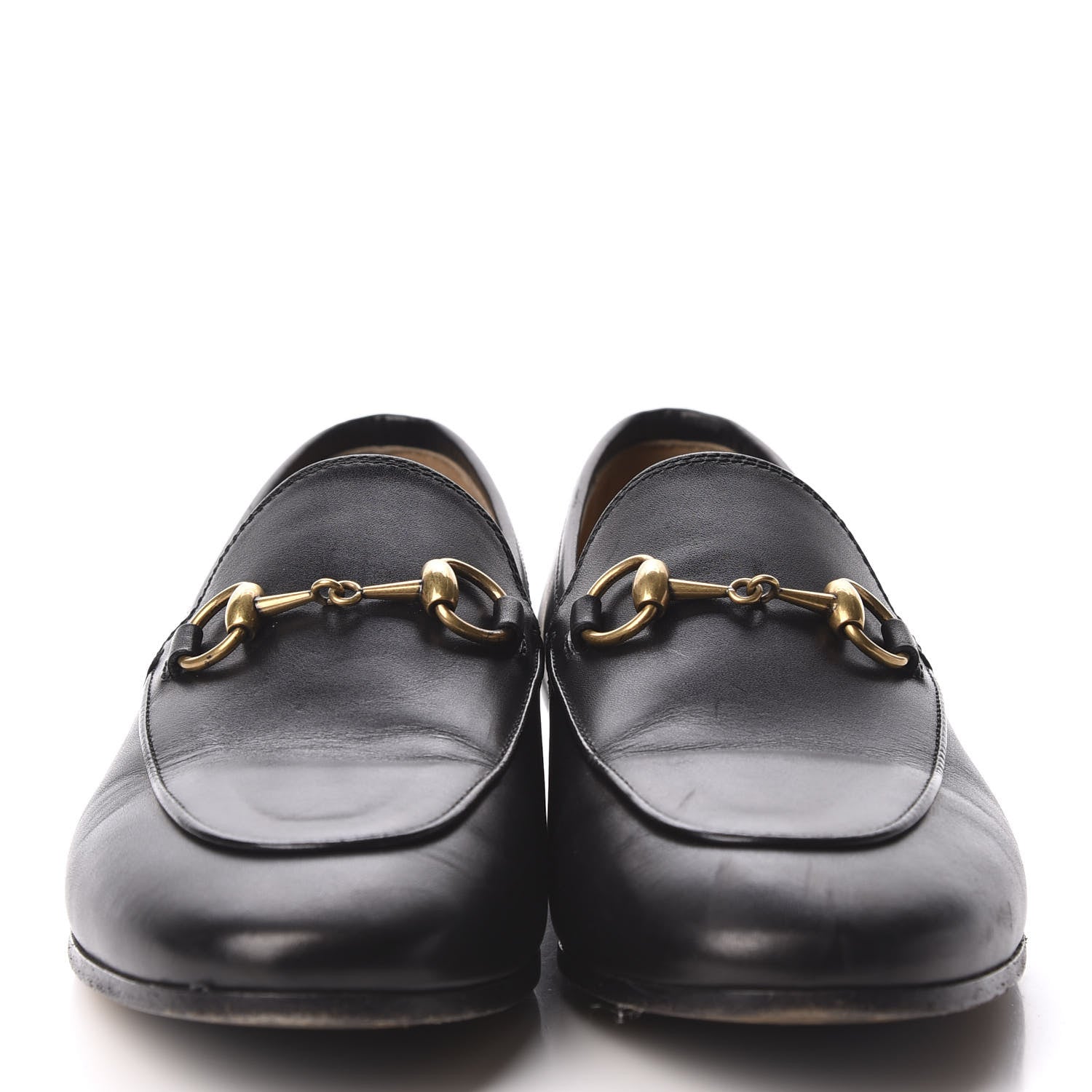 Gucci Calfskin Womens Jordaan Loafers 35.5 Black 3 of 13