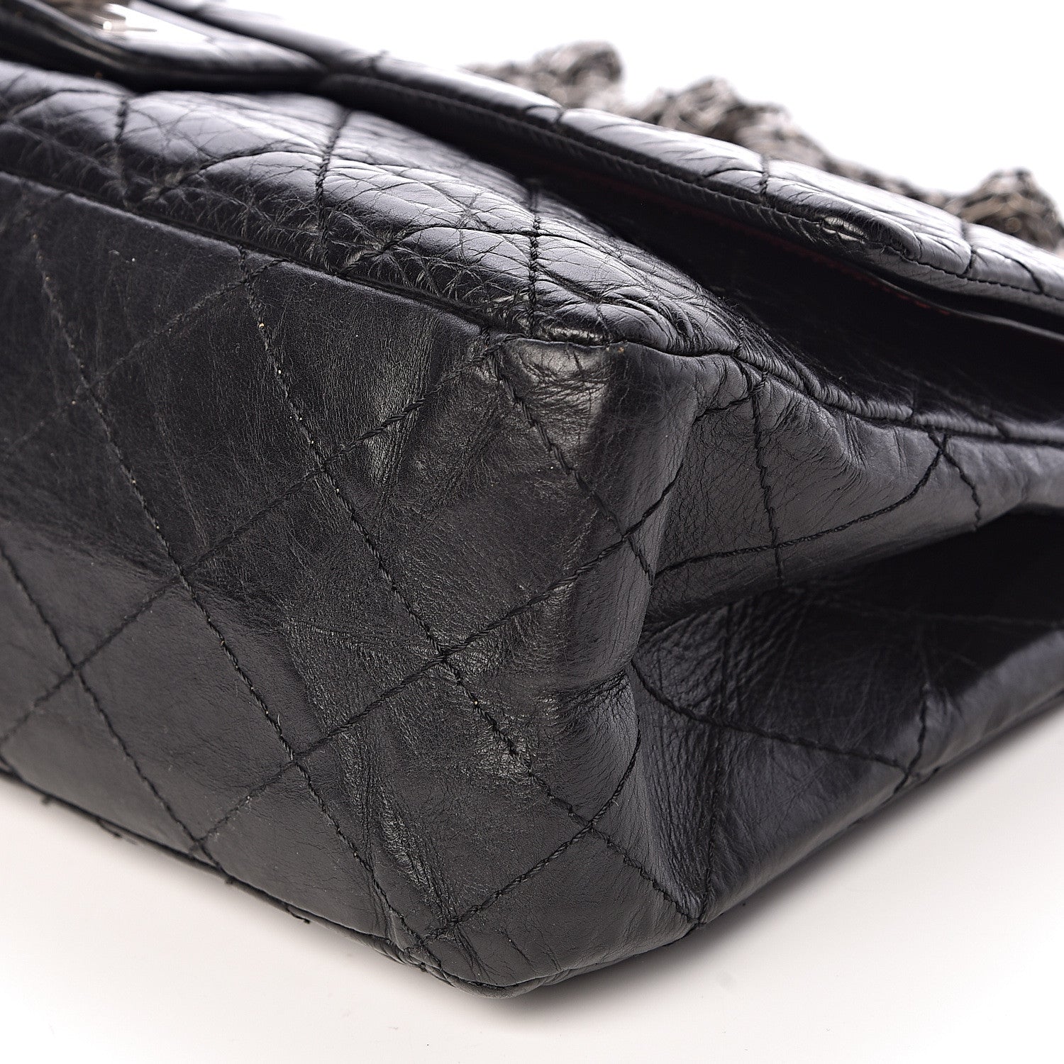 Chanel Aged Calfskin Quilted 2.55 Reissue 227 Flap Black 9 of 15