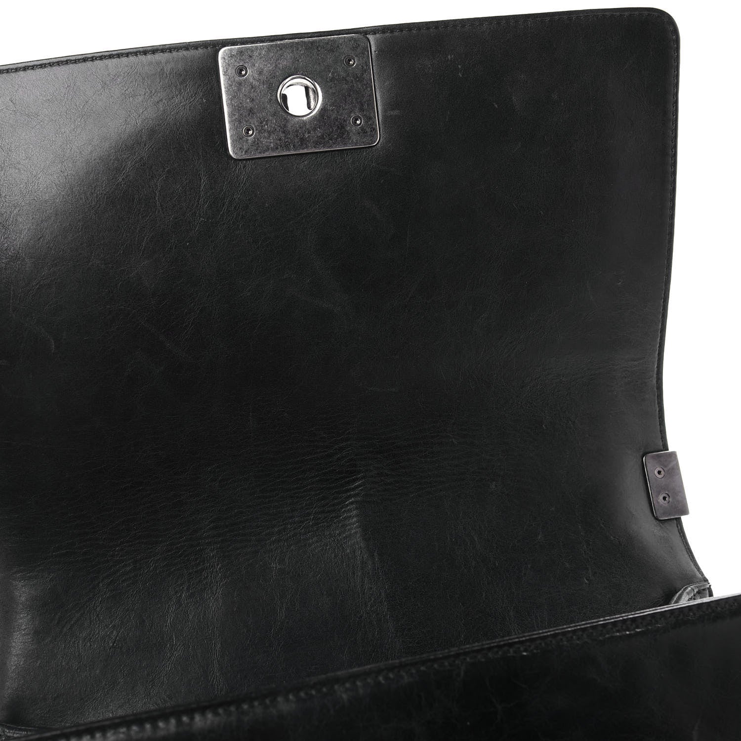 Chanel Calfskin Double Stitch Medium Boy Flap Black 10 of 10