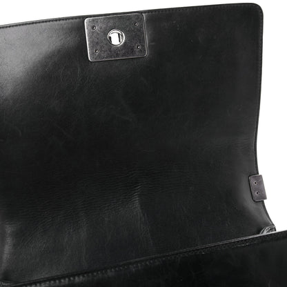 Chanel Calfskin Double Stitch Medium Boy Flap Black 10 of 10